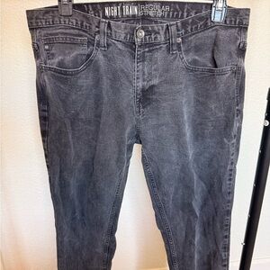 Men's Gray Straight Jeans